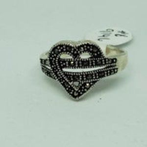 Real .925 Sterling Silver Heart Ring